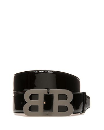 Bally Men's Mirror B Buckle Patent Leather Belt | Bloomingdale's