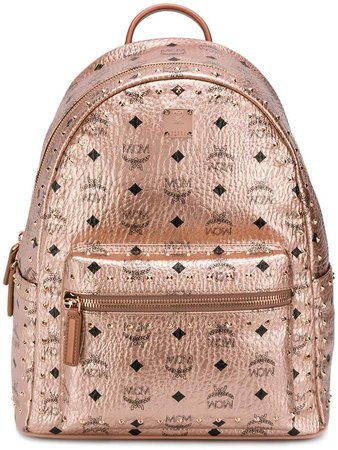 metallic studded backpack