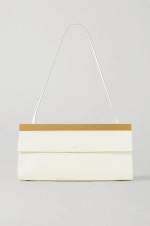 Jerome Baguette Leather Shoulder Bag - White