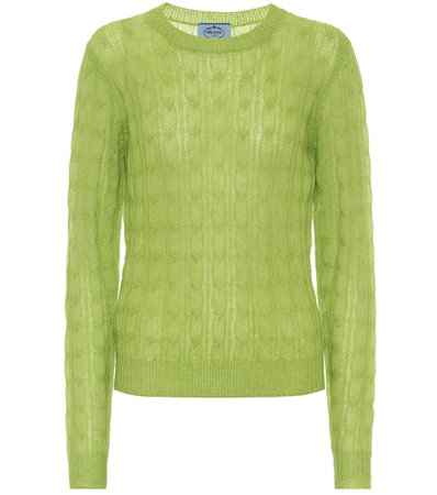 PRADA, Cable-knit sweater Top