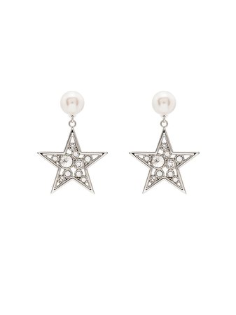 Miu Miu star-motif drop earrings