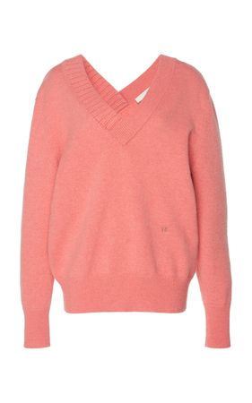 Cashmere-Blend V-Neck Sweater by Victoria Beckham | Moda Operandi