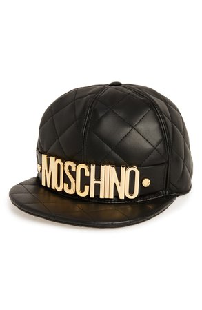 Moschino Quilted Leather Baseball Cap | Nordstrom