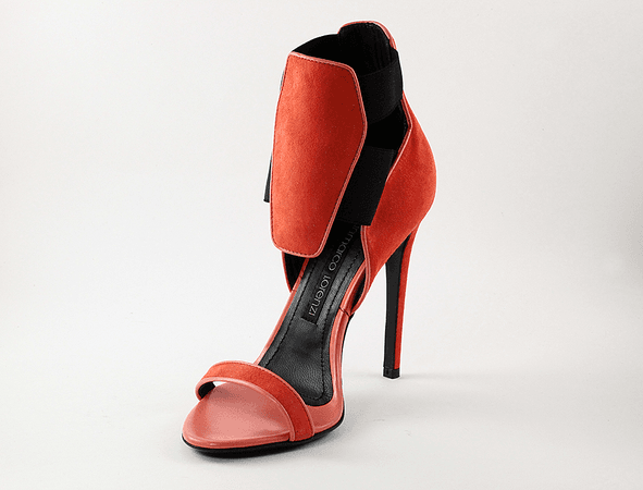 5049 Gianmarco Lorenzi Sandals / Orange | Italian Designer Shoes | Rina's Store