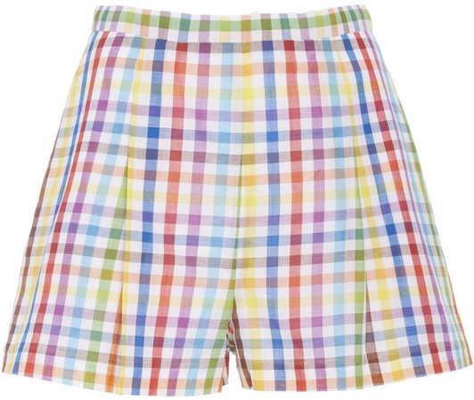 Picnic Pleated Cotton Shorts