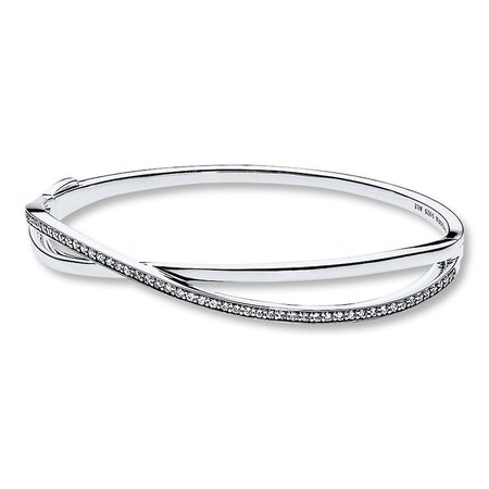 PANDORA 6.3" Bangle Entwined Sterling Silver | Bangle Bracelets | Bracelets | Jewelry | Jared