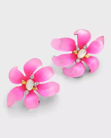 Alexis Bittar Lily Flower Post Earrings | Neiman Marcus