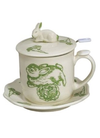 green tea set cup png filler rabbit