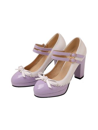 purple mary jane shoes