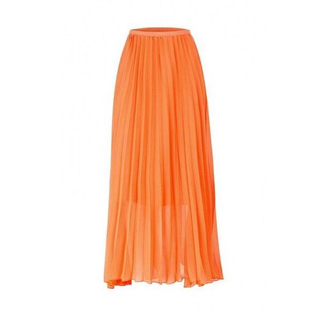 orange maxi skirt