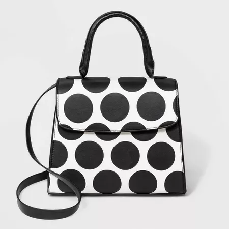 Polka Dot Satchel Handbag - Who What Wear™ Black/White : Target