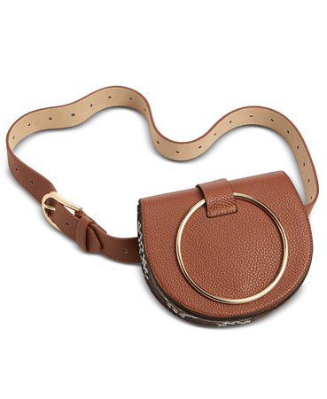 Steve Madden Pebbled Faux Leather Convertible Belt Bag & Reviews - Handbags & Accessories - Macy's