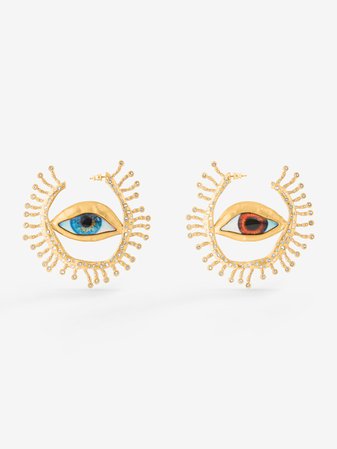Gaze hoop earrings | Earrings | Jewelry | E-SHOP | Schiaparelli website
