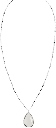 White drop necklace
