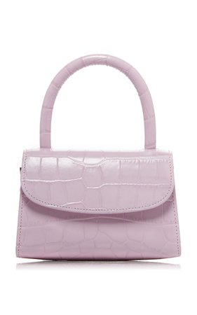 Mini Croc-Effect Leather Top Handle Bag by by FAR | Moda Operandi