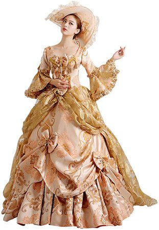 Amazon.com: 1791's lady Women's Victorian Rococo Dress Medieval Renaissance Regency Costume (4XL) White: Clothing