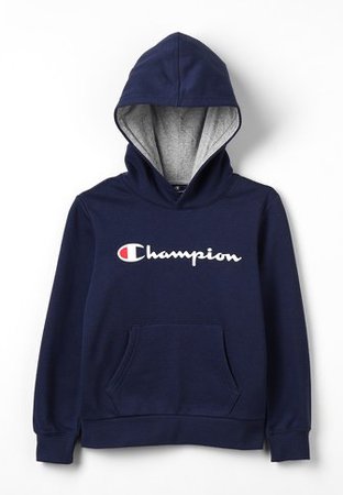 dark blue champion hoodie