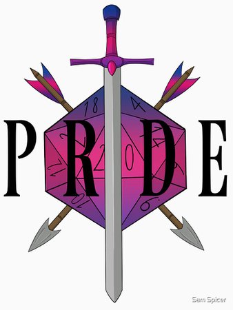 "Critical Pride! - Bi Pride" T-shirt by flailingmuse | Redbubble