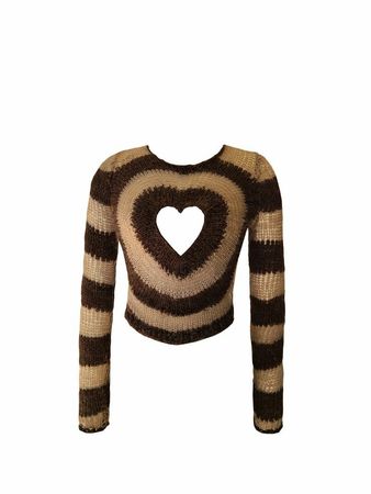 Heart knit sweater