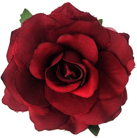Amazon.com: Pingyongchang Rose Hairpin Flamenco Dancer pin Flower Brooch, Brooch Hairpin use Rose - Red Wine: Clothing, Shoes & Jewelry