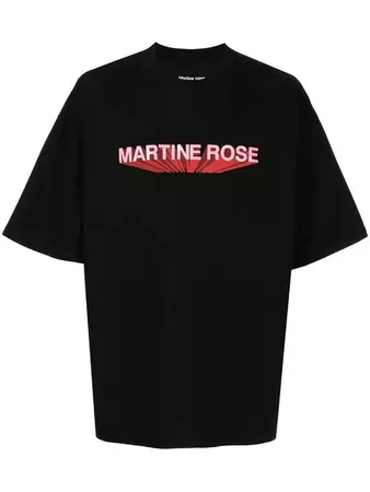 logo-print oversized T-shirt | Martine Rose | Eraldo.com