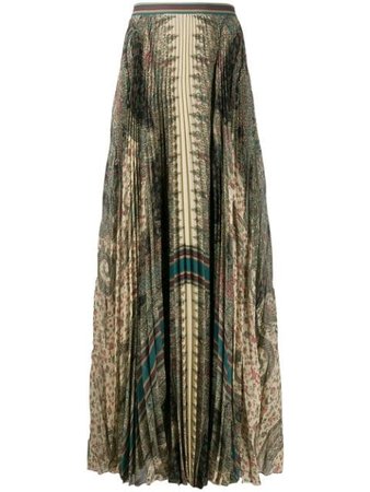 Etro Floral Print Skirt 177055102 Green | Farfetch
