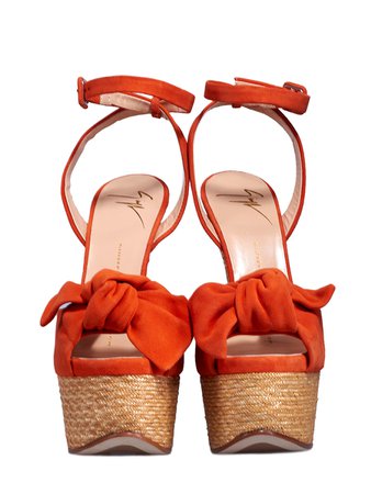 giuseppe zanotti platform orange shoes