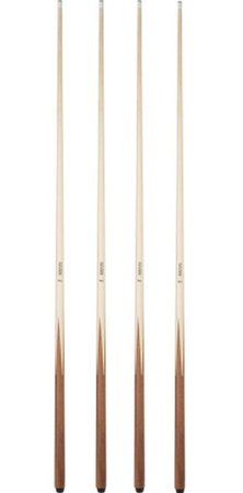 Valley Supreme One-Piece Bar House Pool Cue Set of 4 57" LIGHT Cues stick