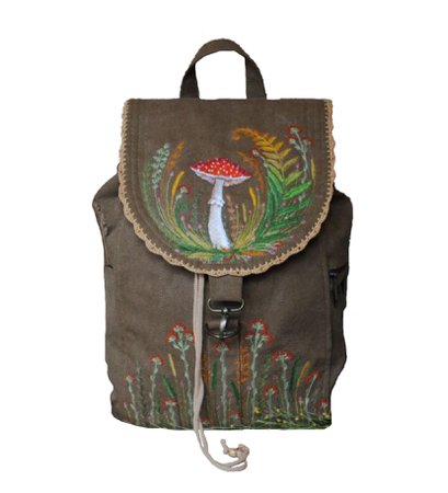 Julia Linen Tale Embroidered Backpack “Autumn Magic”