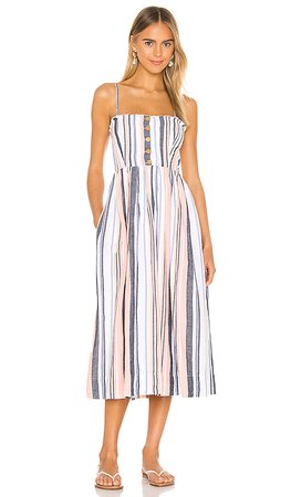 Free People Lilah Pleated Tube Dress in Multi | REVOLVE