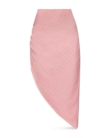 BCBGENERATION Ruched Satin Slip Skirt | Bloomingdale's pink