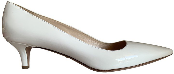 White Patent leather Heels