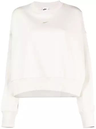 Nike Phoenix logo-embroidered Cropped Sweatshirt - Farfetch