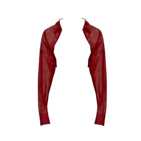 alexander wang edited red open button down up shirt cropped
