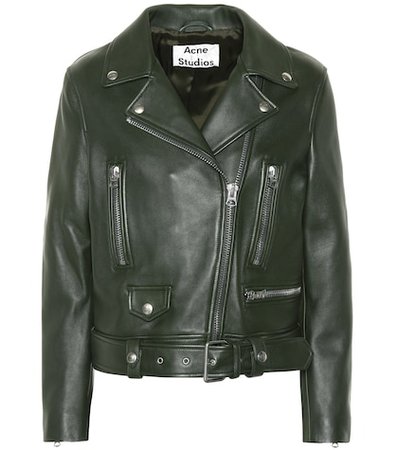 Mock leather jacket