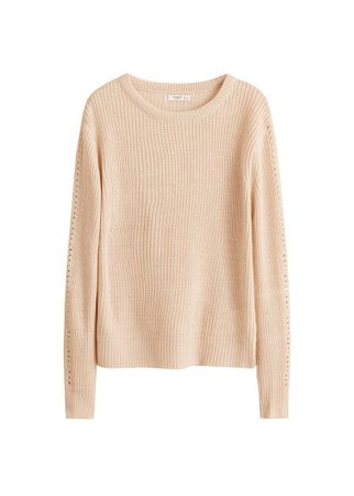 MANGO Ribbed knit sweater