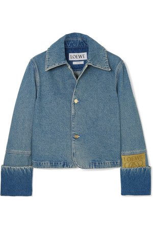 Loewe | Cropped denim jacket | NET-A-PORTER.COM