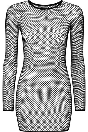 fishnet dress