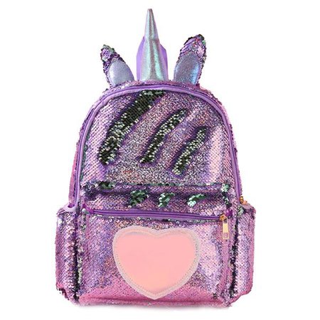 Unicorn Sequin Heart Backpack – Ibentoy