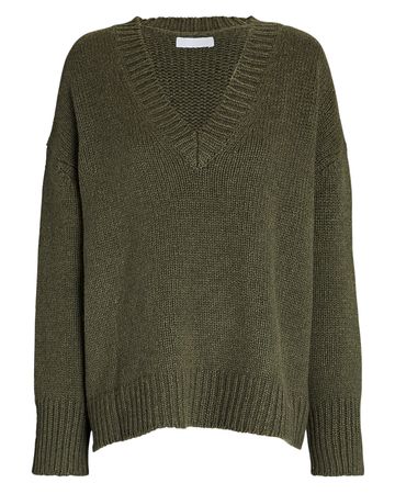 SABLYN Nylah Cashmere Sweater In Green | INTERMIX®