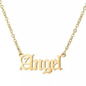 Jewelry | Angel Old School Golden Necklace | Poshmark
