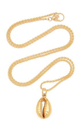 Cowrie Shell 18k Gold-Plated Necklace By Sewit Sium | Moda Operandi