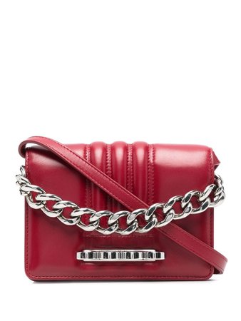 Alexander McQueen Leather chain-link clutch-bag - Farfetch