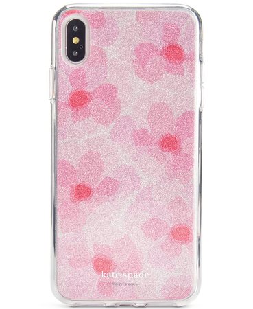kate spade new york Glitter Abstract Peony iPhone XS Max Case