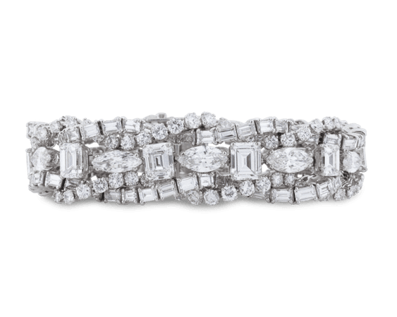 Estate Cocktail Jewelry, Mid-Century Jewelry, Diamond Bracelet | M.S. Rau
