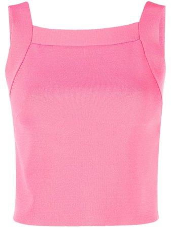 Shop P.A.R.O.S.H. square-neck knitted tank top with Express Delivery - FARFETCH