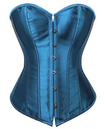 Blue Satin corset // goodgoth