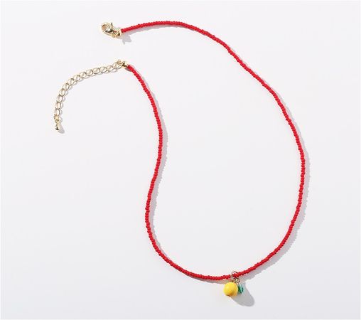SOO & SOO Color Fruit Beads Necklace | Necklaces for Women | KOODING
