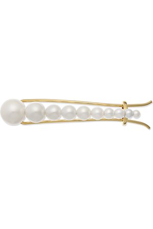 Sophie Bille Brahe | Croissant Grace 10-karat gold pearl hairclip | NET-A-PORTER.COM