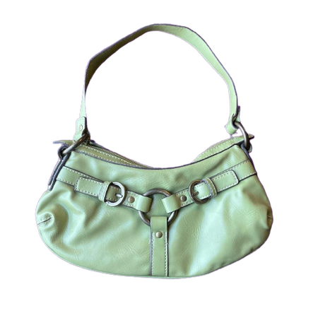 Vintage Pastel Green Leather Handbag
